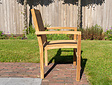 Teak Gartensessel Torino Vertikal - stapelbar
