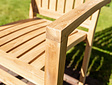 Teak Gartensessel Torino Vertikal - stapelbar