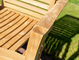 Stapelbarer Teak Gartensessel Lucca
