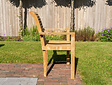 Stapelbarer Teak Gartensessel Lucca
