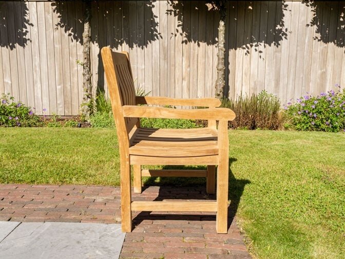 Teak Gartensessel Bergamo mit Armlehne