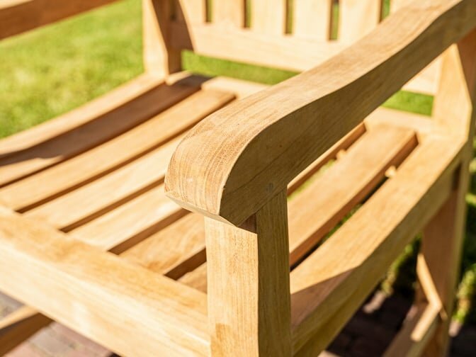 Teak Gartensessel Bergamo mit Armlehne