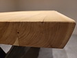 Tischplatte aus Teak-Baumstamm 80x160cm für den Innenbereich
