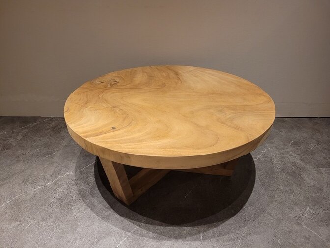 Runder Baumstamm-Couchtisch Ø 100x46 cm