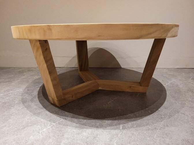 Runder Baumstamm-Couchtisch Ø 100x46 cm