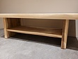 Couchtisch aus Suar-Baumstamm 60x150x50 cm – mit unterer Ablage