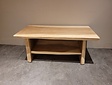 Couchtisch aus Suar-Baumstamm 60x120x50 cm – mit unterer Ablage