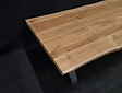 Teak-Baumstamm-Tischplatte 100x280 cm Outdoor