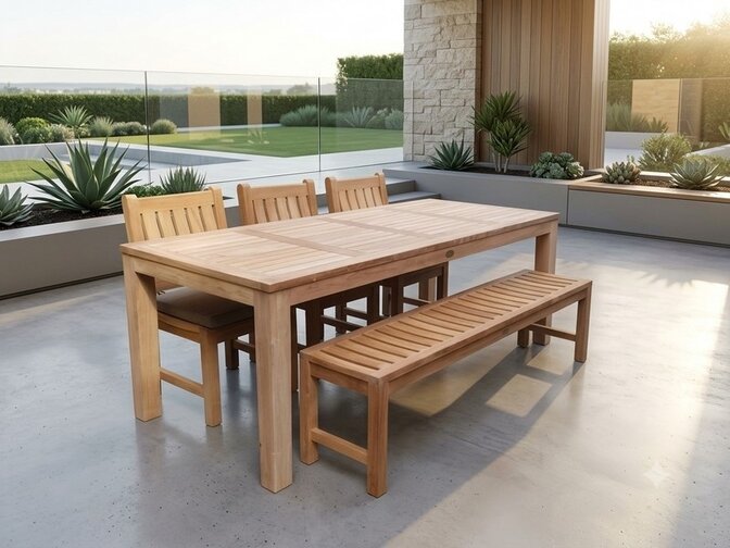 Teakholz Gartentisch Verona 215cm