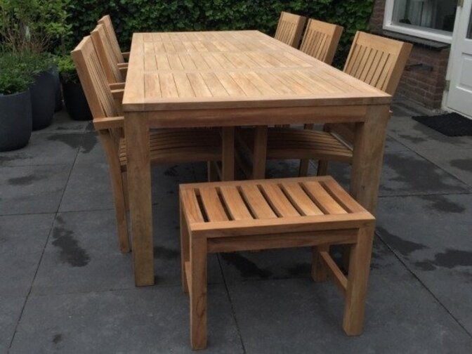Teakholz Gartentisch Verona 215cm