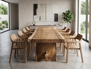 Baumtisch aus Suar-Hartholz 340 cm