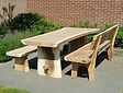 Baumstamm-Tisch aus Suar-Holz 180 cm