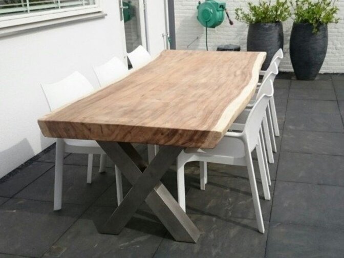 Suar-Baumstamm-Tisch 300 cm