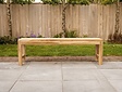 Teak-Parkbank Napoli 150 cm ohne Rückenlehne