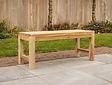 Teak-Parkbank Napoli  ohne Rückenlehne 110 cm