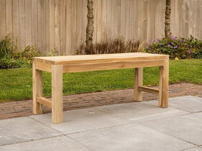 Teak-Parkbank Napoli  ohne Rückenlehne 110 cm