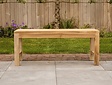 Teak-Parkbank Napoli  ohne Rückenlehne 110 cm