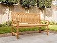 Teak-Gartenbank Bergamo 150 cm mit Rückenlehne