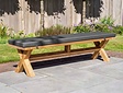 Polster für Picknickbank 180 cm  in Grau