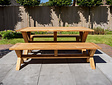 Teak Picknickset 90x180cm - BARI