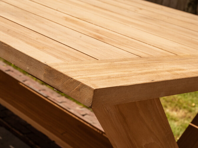 Teak Picknickset 90x180cm - BARI