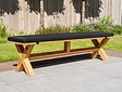 Polster für Picknickbank 180 cm - Schwarz
