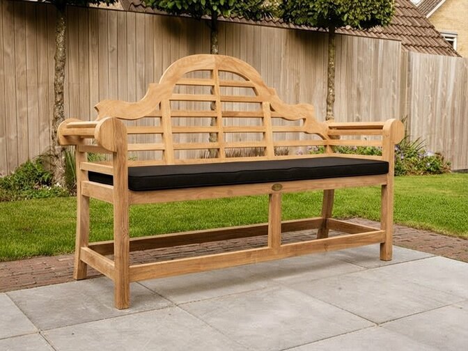 Polster für Gartenbank Luytjens 186 schwarz