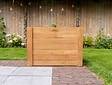 Teak-Pflanzkübel 50 x 100 x 70 cm