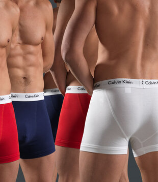 Cotton stretch 3-pack Red/White/Blue