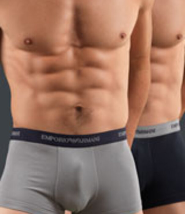 Man Knitted Boxer CC717 2-Pack Grijs/Blauw