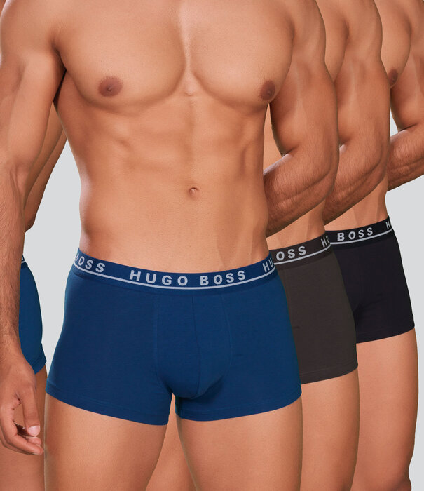 Boss Boxershort 3-Pack 403 Grijs/Blauw