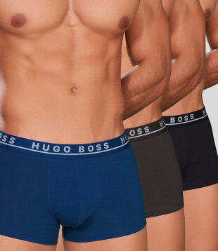 Boss Boxershort 3-Pack 403 Grijs/Blauw