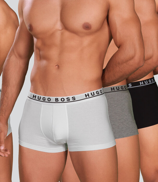 Boss Boxershort 3-Pack 403 Wit/Zwart/Grijs