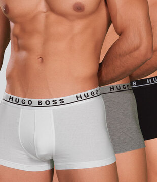 Boss Boxershort 3-Pack 403 Wit/Zwart/Grijs