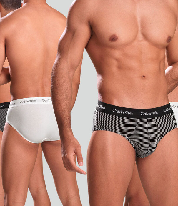 Calvin Klein Hip Slip 3-Pack U2661G White/Black/Grey