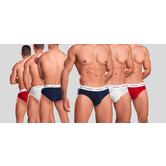 Calvin Klein Hip Slip 3-Pack U2661G Rood/Wit/Blauw
