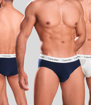 Calvin Klein Hip Slip 3-Pack U2661G Rood/Wit/Blauw