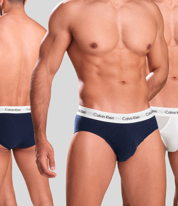 Calvin Klein Hip Slip 3-Pack U2661G Rood/Wit/Blauw