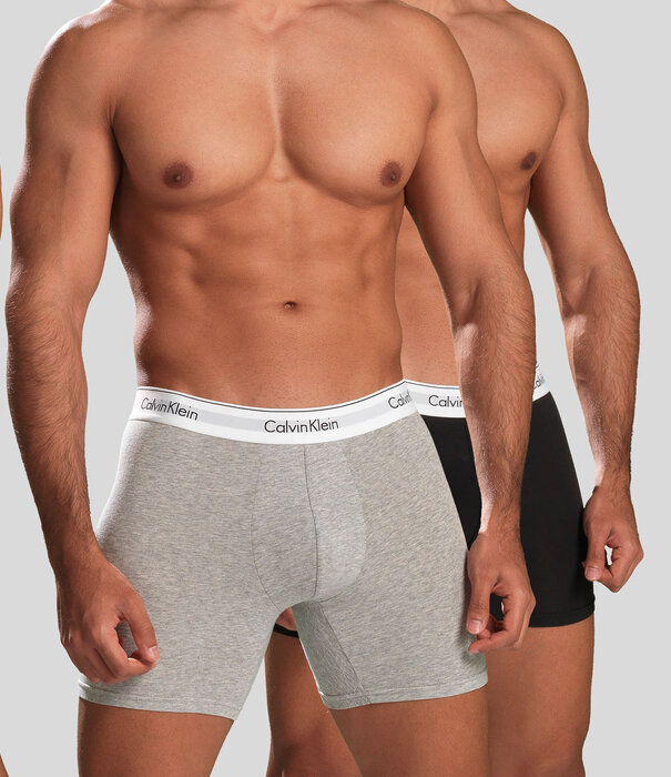 Calvin Klein Boxer Brief 2-Pack NB1087A Schwarz/Grau