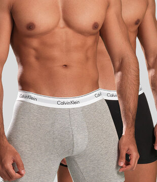 Calvin Klein Boxer Brief 2-Pack NB1087A Zwart/Grijs