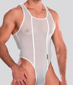 Manstore M101 String Body Transparant Wit (005)