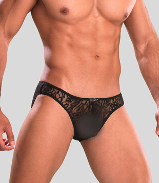 Joe Snyder Shining Bikini Lace 01 Transparant Zwart (055)
