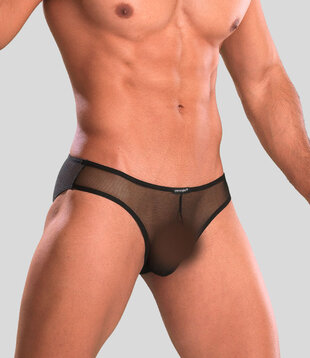 Joe Snyder Shining Bikini Mesh 01 Transparant Zwart (055)