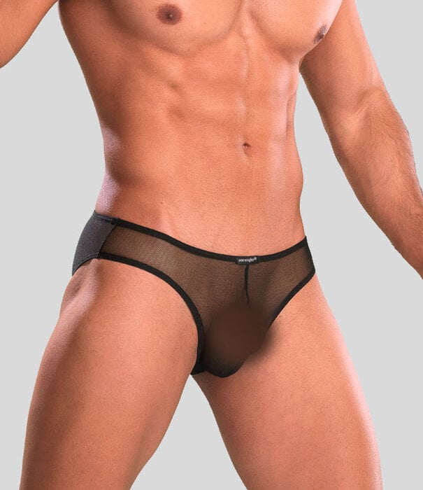 Joe Snyder Shining Bikini Mesh 01 Transparant Zwart (055)