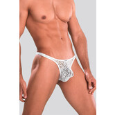 Joe Snyder Shining Thong Lace 03 Transparant Wit (005)