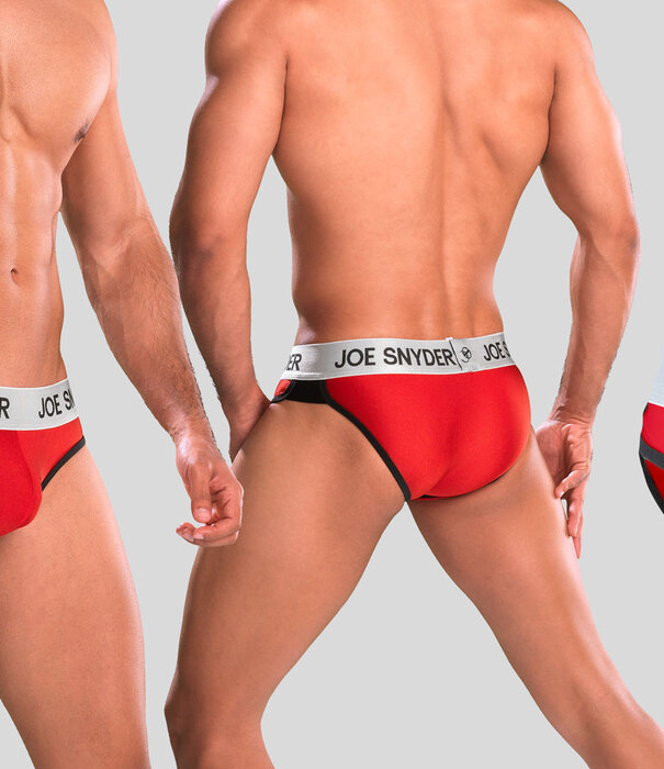 Joe Snyder Active Wear Bikini Brief 01 Rood