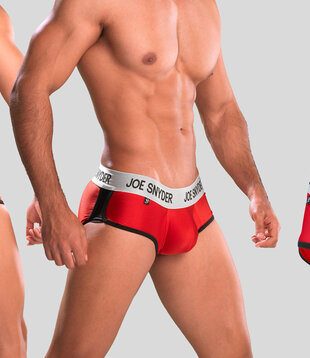 Joe Snyder Active Wear Mini Shorty 06 Rood
