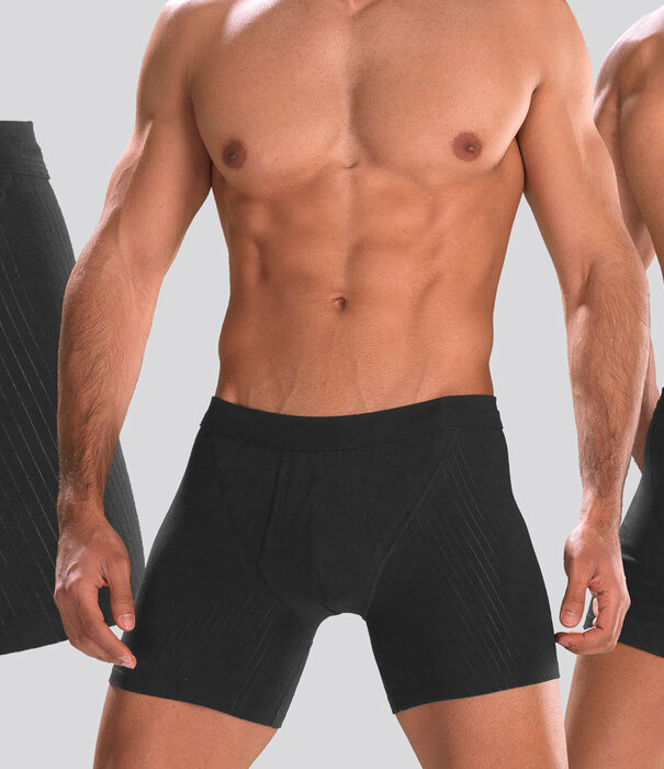 Schiesser Authentic Boxershort 2-Pack 399 Schwarz