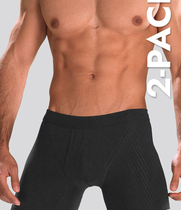 Schiesser Authentic Boxershort 2-Pack 399 Schwarz
