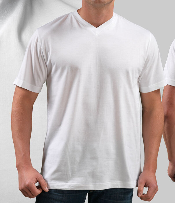Schiesser American V-Neck T-Shirt 2-Pack 151 Wit